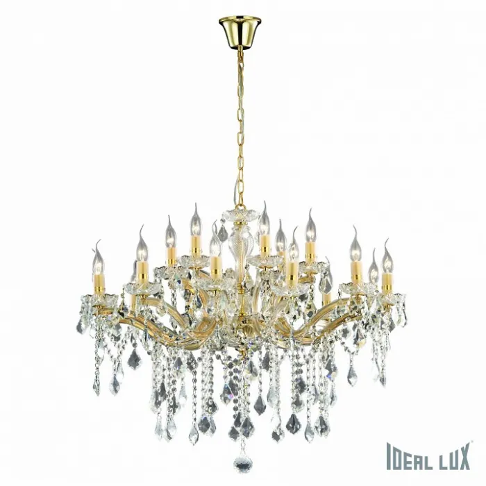 Подвесная люстра Ideal Lux FLORIAN FLORIAN SP18 ORO Цвет арматуры желтый от ImperiumLoft