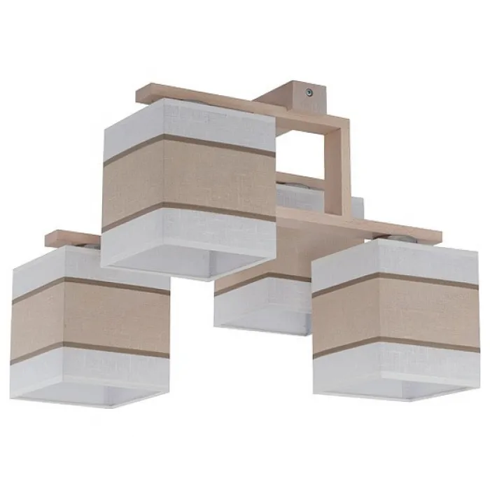 Люстра на штанге TK Lighting Lea 562 Lea white 4 Цвет арматуры хром Цвет плафонов кремовый от ImperiumLoft