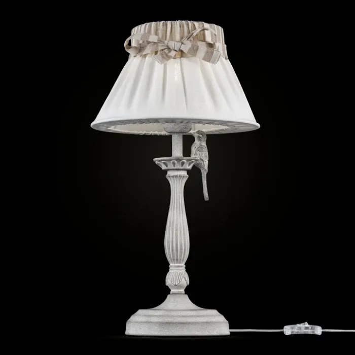 Настольная лампа декоративная Maytoni Bird ARM013-11-W Цвет арматуры белый Цвет плафонов белый от ImperiumLoft
