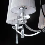 Подвесная люстра Eurosvet Valery 60079/5 хром от ImperiumLoft