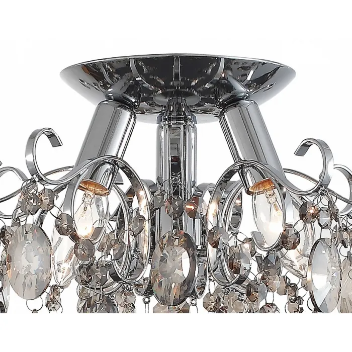 Потолочная люстра ST-Luce Orecchini SL846.102.03 Цвет арматуры хром Цвет плафонов черный от ImperiumLoft