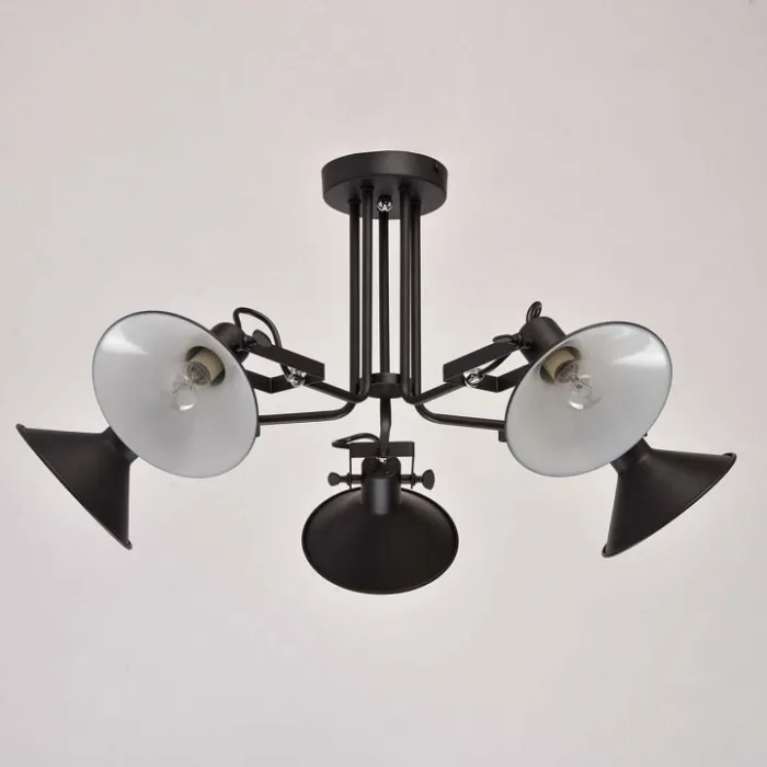 Люстра на штанге MW-Light Даунтаун 3 691010805 Цвет арматуры черный Цвет плафонов черный от ImperiumLoft