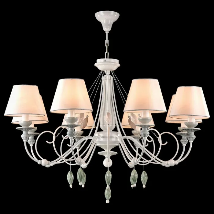 Подвесная люстра Maytoni Adelia ARM540-08-W Цвет арматуры белый Цвет плафонов белый от ImperiumLoft