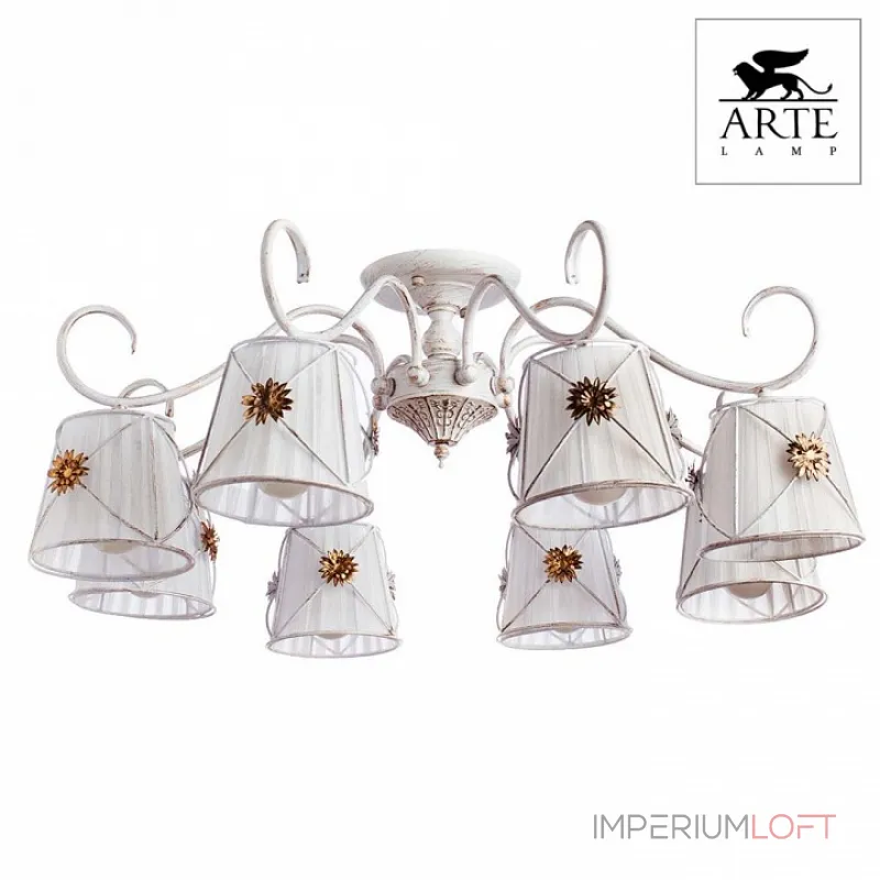 Потолочная люстра Arte Lamp Fortuna A5495PL-8WG 