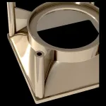 Рамка на 1 светильник Maytoni Alfa C065-01G Цвет арматуры золото