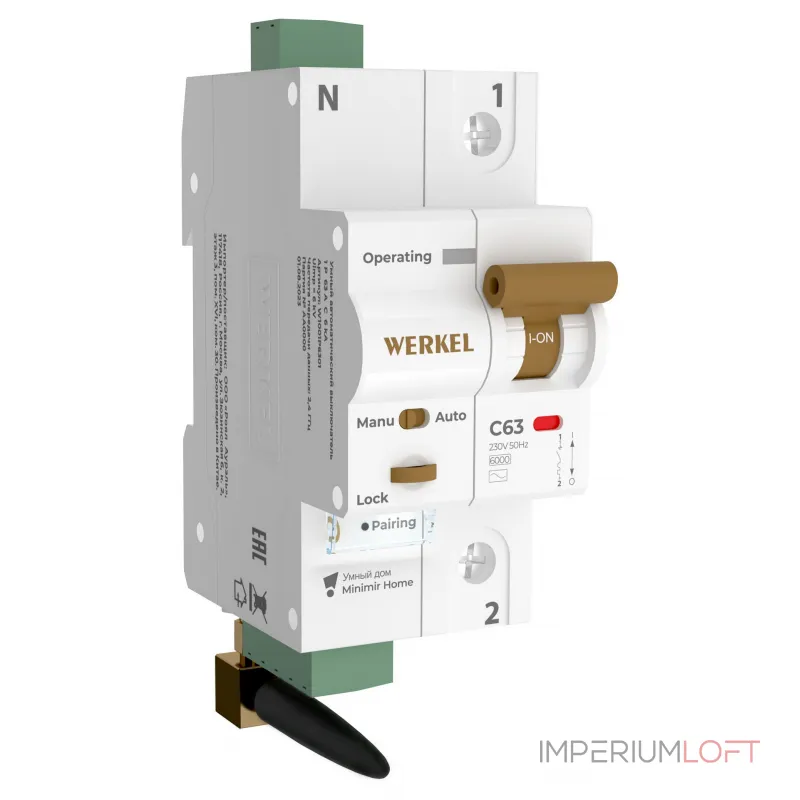 Автоматический выключатель 1P с Wi-Fi Werkel W1001P6301