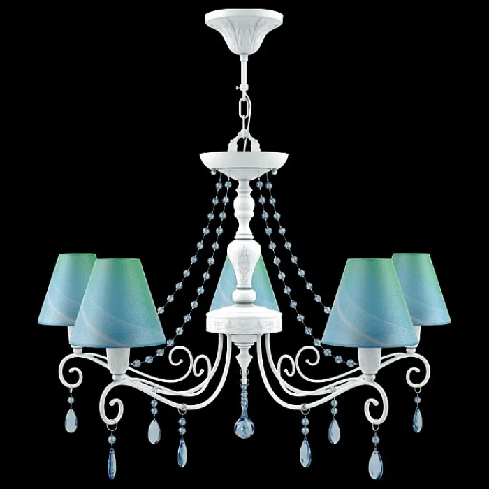 Подвесная люстра Lamp4You Provence 20 E4-05-WM-LMP-O-18-CRL-E4-05-GB-UP Цвет плафонов голубой от ImperiumLoft