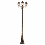 Фонарный столб Arte Lamp 3151 A3151PA-3BN Цвет арматуры золото Цвет плафонов прозрачный