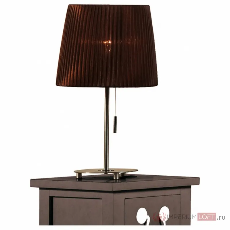 Настольная лампа декоративная Citilux Гофре CL913812 Цвет арматуры хром Цвет плафонов коричневый от ImperiumLoft