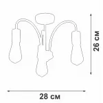 Люстра на штанге Vitaluce V3024 V3024-1/3PL от ImperiumLoft
