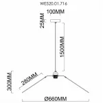 Подвесной светильник Wertmark Palma WE520.01.716 от ImperiumLoft