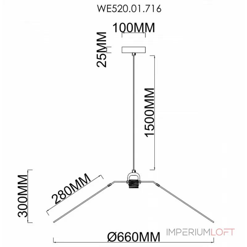 Подвесной светильник Wertmark Palma WE520.01.716 Подвесной светильник Wertmark Palma WE520.01.716