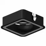Рамка на 1 светильник Ambrella N771 N7716 SBK черный песок 70*70mm H26mm Out2mm MR16 Цвет арматуры черный
