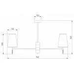 Люстра на штанге Eurosvet Milazzo 60137/8 хром от ImperiumLoft