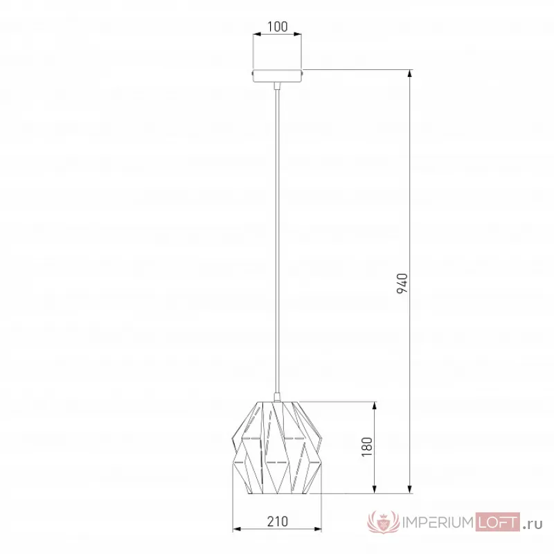 Подвесной светильник Eurosvet Moire 50137/1 белый от ImperiumLoft