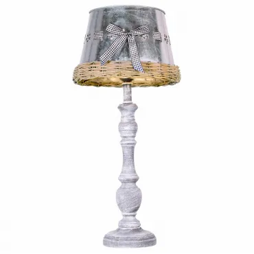 Настольная лампа декоративная Arte Lamp Fattoria A5290LT-1RI Цвет арматуры серый Цвет плафонов серый от ImperiumLoft