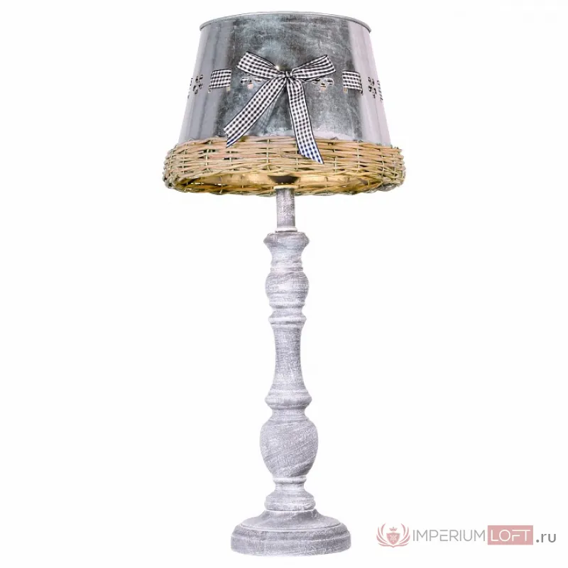 Настольная лампа декоративная Arte Lamp Fattoria A5290LT-1RI Цвет арматуры серый Цвет плафонов серый от ImperiumLoft