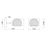 Бра Rivoli Mod A1 CR Б0037690 Цвет арматуры хром Цвет плафонов хром