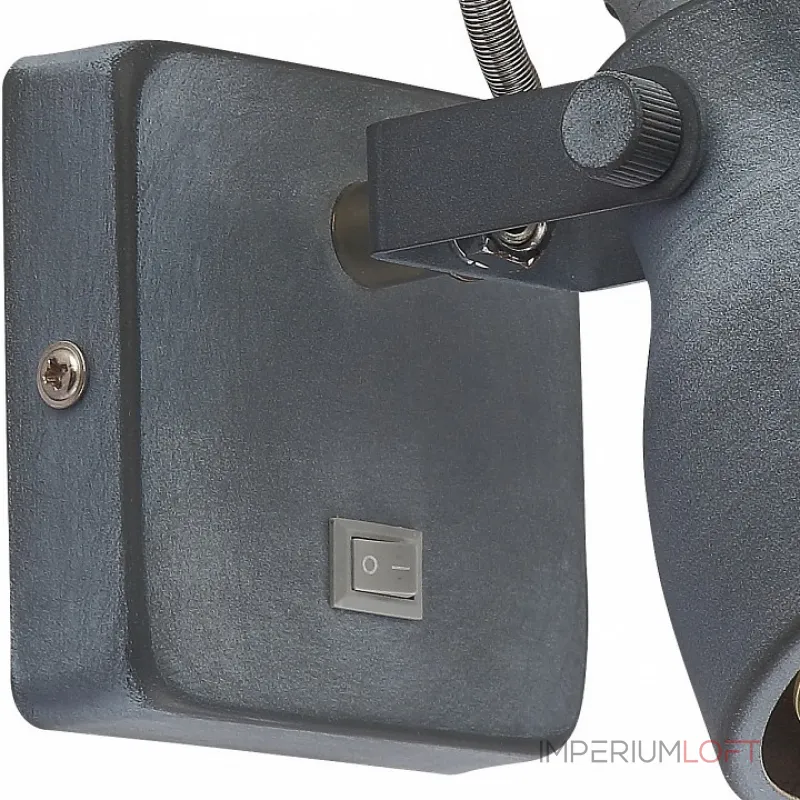 Бра Arte Lamp 9189 A9189AP-1GY Цвет арматуры серый Цвет плафонов серый