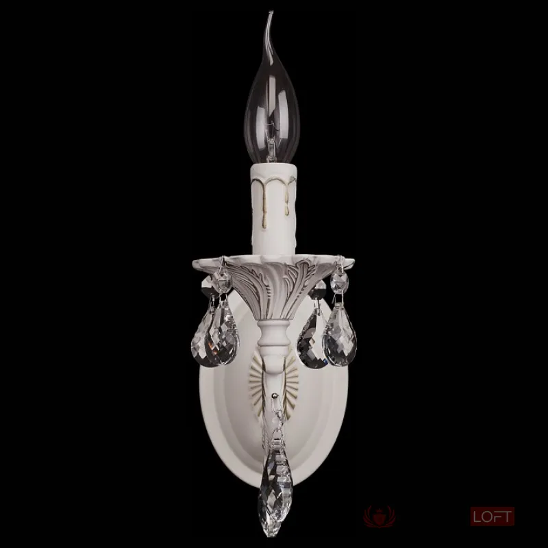 Бра MW-Light Свеча 2 301024501 Цвет арматуры золото Цвет плафонов прозрачный от ImperiumLoft