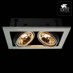 Встраиваемый светильник Arte Lamp Technika 2 A5930PL-2WH Цвет арматуры белый Цвет плафонов белый от ImperiumLoft