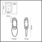 Бра Odeon Light Space 4891/33WL Цвет арматуры серый Цвет плафонов серый от ImperiumLoft