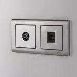 Розетка Ethernet RJ-45 без рамки Werkel W118 2 W1181002 Цвет арматуры никель