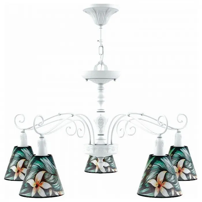 Подвесная люстра Lamp4You Provence 12 E4-05-WM-LMP-O-12 Цвет арматуры белый Цвет плафонов разноцветный от ImperiumLoft