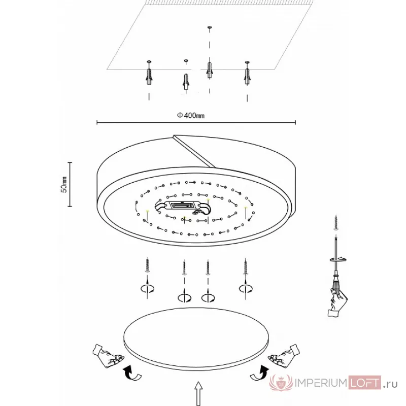 Потолочная люстра Velante Velante 445-427-01 от ImperiumLoft