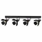 Спот Arte Lamp Cinema A3092PL-4BK Цвет арматуры хром Цвет плафонов черный от ImperiumLoft Спот Arte Lamp Cinema A3092PL-4BK Цвет арматуры хром Цвет плафонов черный от ImperiumLoft