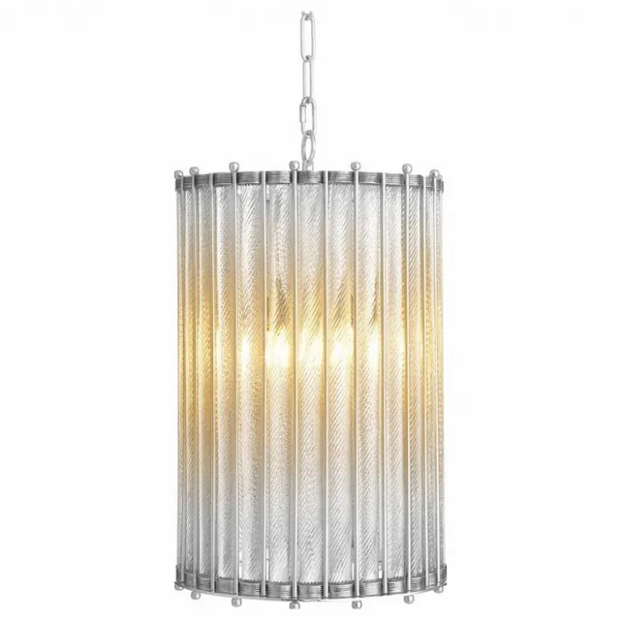 Подвесной светильник DeLight Collection Tiziano KG0907P-3 nickel Цвет арматуры никель Цвет плафонов серый от ImperiumLoft