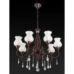 Подвесная люстра TopLight Kelli TL5680D-07PG Цвет арматуры коричневый Цвет плафонов прозрачный от ImperiumLoft