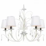 Подвесная люстра Arte Lamp Romana Snow A1743LM-5WH Цвет арматуры белый Цвет плафонов белый от ImperiumLoft