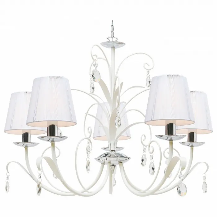 Подвесная люстра Arte Lamp Romana Snow A1743LM-5WH Цвет арматуры белый Цвет плафонов белый от ImperiumLoft