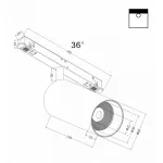 Светильник на штанге Maytoni Focus LED TR032-2-20W3K-M-B от ImperiumLoft