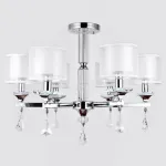 Подвесная люстра Ambrella Traditional 5 TR4533 Цвет арматуры хром Цвет плафонов белый