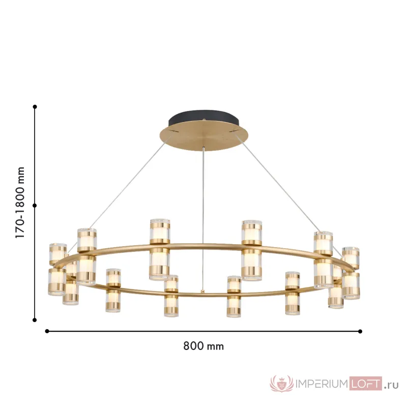 Подвесная люстра Favourite Ampullen 4323-12P от ImperiumLoft