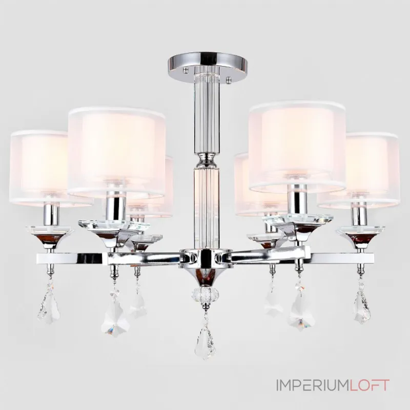 Подвесная люстра Ambrella Traditional 5 TR4533 Цвет арматуры хром Цвет плафонов белый Подвесная люстра Ambrella Traditional 5 TR4533 Цвет арматуры хром Цвет плафонов белый