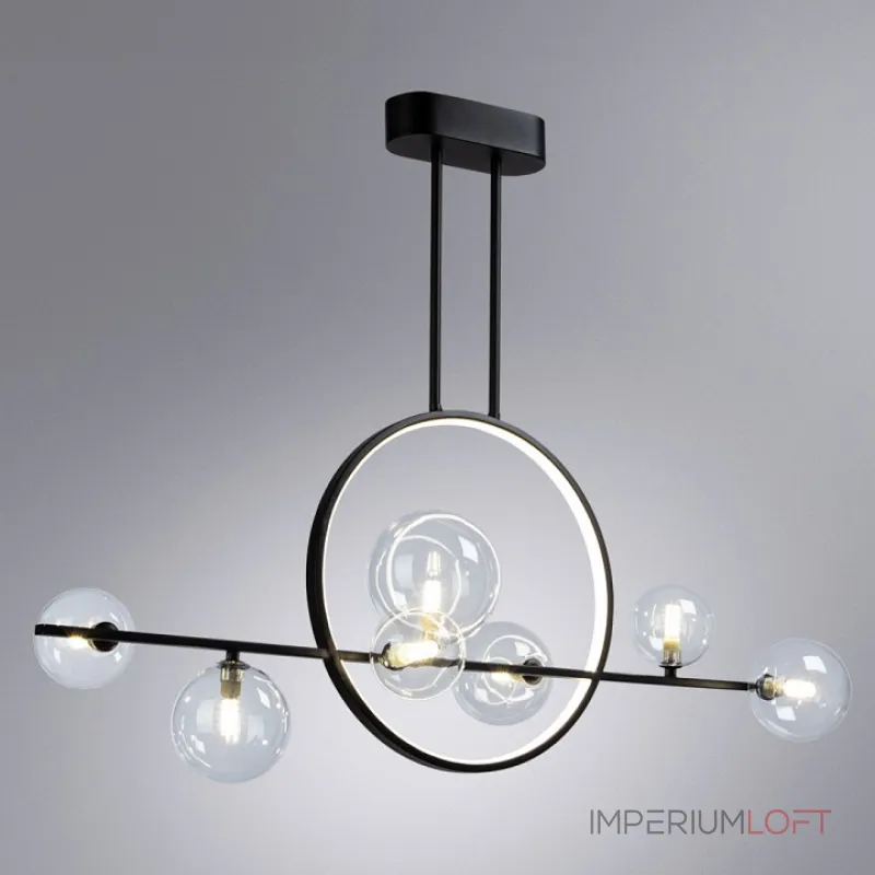 Люстра на штанге Arte Lamp Saturn A7791SP-59BK Люстра на штанге Arte Lamp Saturn A7791SP-59BK