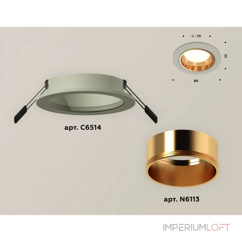 Встраиваемый светильник Ambrella Xc651 XC6514004 Цвет арматуры золото Встраиваемый светильник Ambrella Xc651 XC6514004 Цвет арматуры золото
