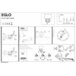 Светильник на штанге Eglo Pagino 1 98178 Цвет арматуры черный Цвет плафонов белый