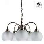Подвесная люстра Arte Lamp Margo A9316LM-5AB Цвет арматуры бронза Цвет плафонов белый от ImperiumLoft