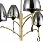 Люстра на штанге Vele Luce Oro VL5654P26 Цвет арматуры Желтый Цвет плафонов Серый от ImperiumLoft