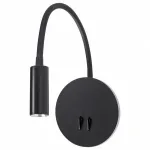 Бра Arte Lamp Electra A8231AP-1BK Цвет плафонов черный Цвет арматуры черный