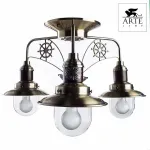 Потолочная люстра Arte Lamp Sailor A4524PL-3AB Цвет арматуры бронза Цвет плафонов прозрачный от ImperiumLoft
