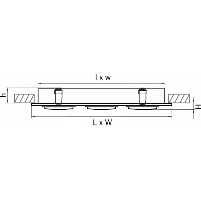 Встраиваемый светильник Lightstar Singo 011603 Цвет арматуры серебро от ImperiumLoft