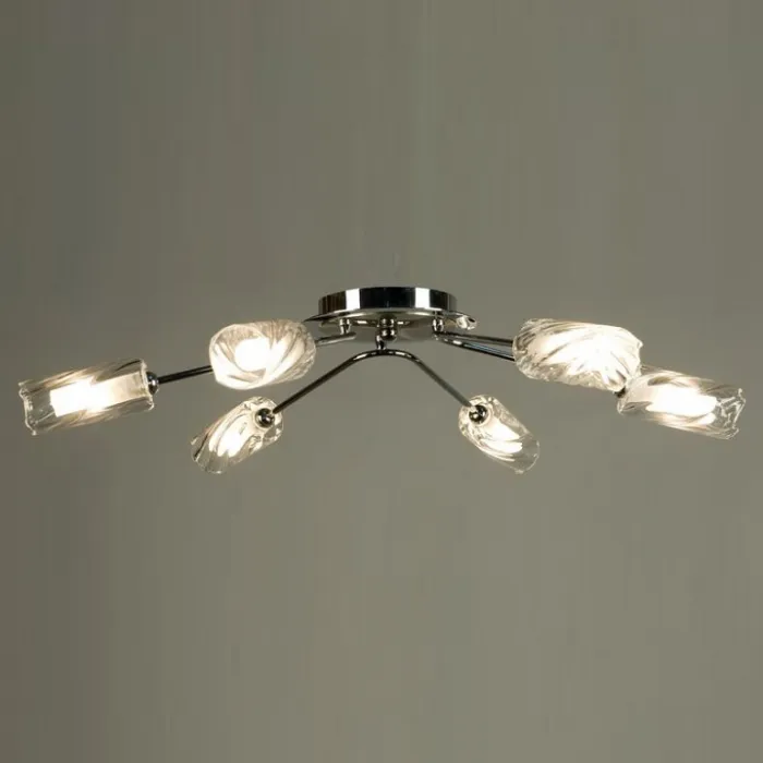 Потолочная люстра Citilux Атланта CL214161 Цвет арматуры хром Цвет плафонов прозрачный от ImperiumLoft