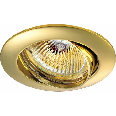 Встраиваемый светильник Novotech Crown 369102 Цвет арматуры золото Цвет плафонов золото от ImperiumLoft