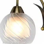 Бра Arte Lamp A1607AP-1AB Цвет арматуры бронза Цвет плафонов прозрачный