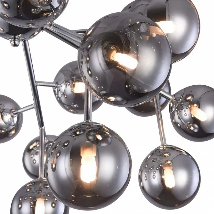 Потолочная люстра Maytoni Dallas MOD545PL-20CH Цвет арматуры хром Цвет плафонов серый от ImperiumLoft